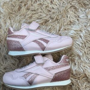 Reebok Kids Glittery Pink Sneakers